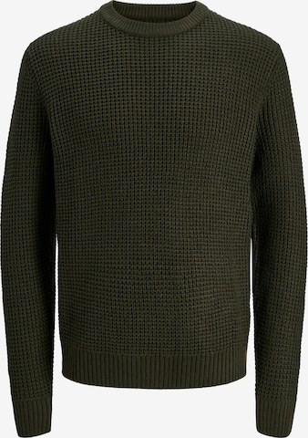 JACK & JONES Свитер 'JJGLOBAL' в Зеленый: спереди