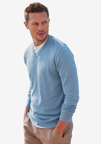 H.I.S Sweter w kolorze niebieski: przód