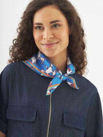 CODELLO Peanuts Nickituch aus Seide in Blau