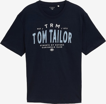 TOM TAILOR Men + T-Shirt in Blau: Vorderseite