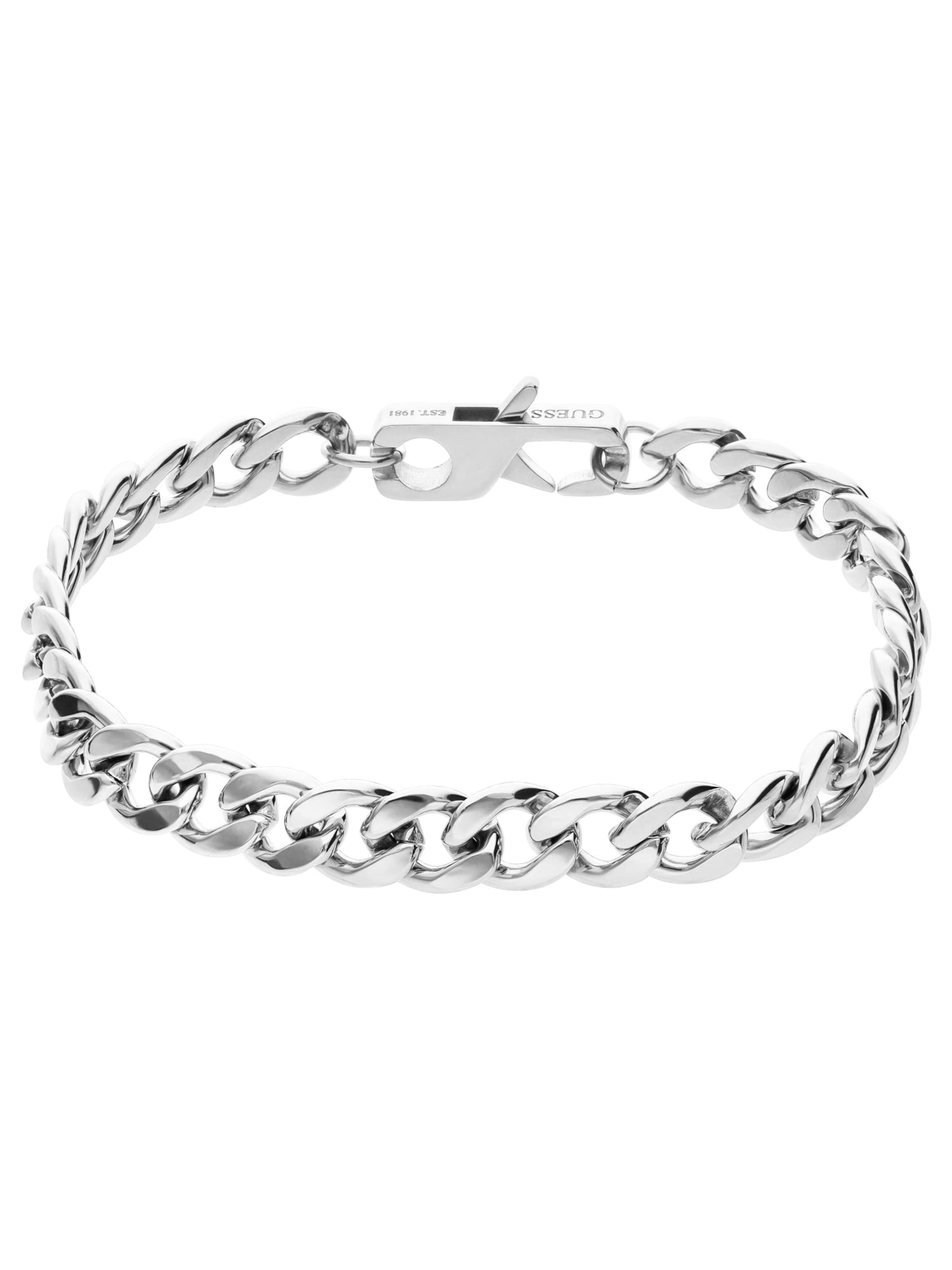 GUESS Armband 'Sportlich' in Zilver: voorkant