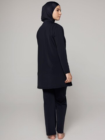 SIYA Swimwear High neck Badeanzug 'South – Covered - Burkini/Modest' in Schwarz