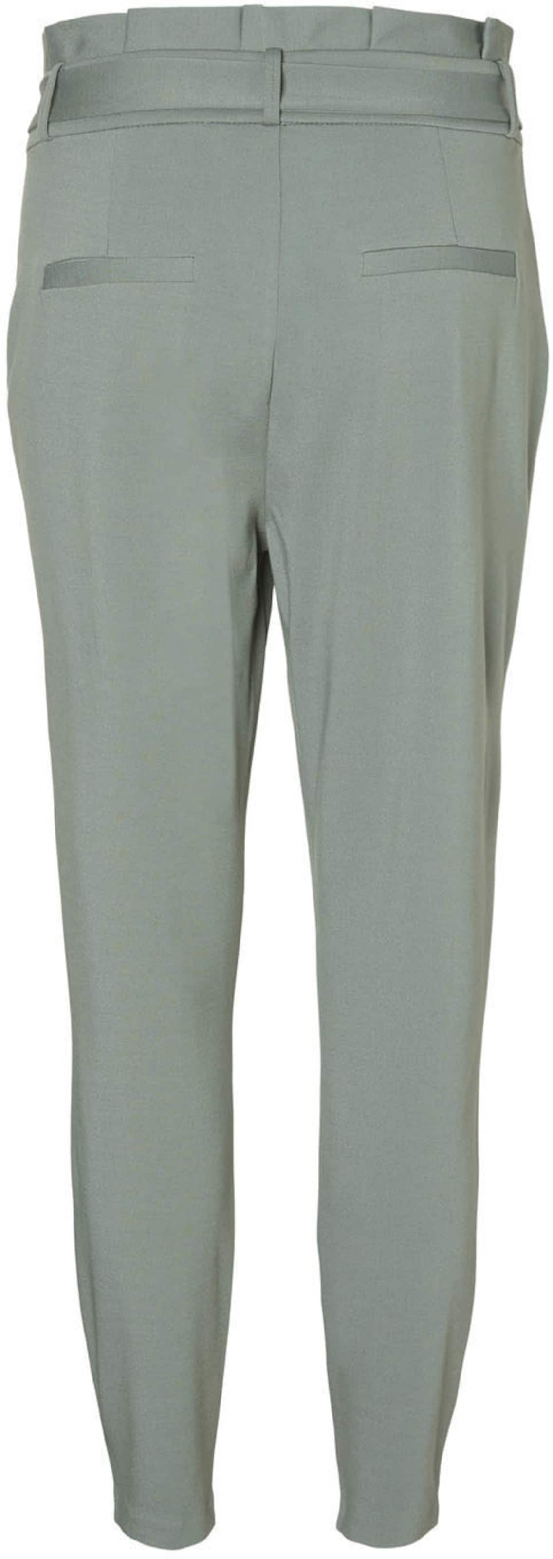 VERO MODA Slim fit Pleat-Front Pants 'Eva' in Green