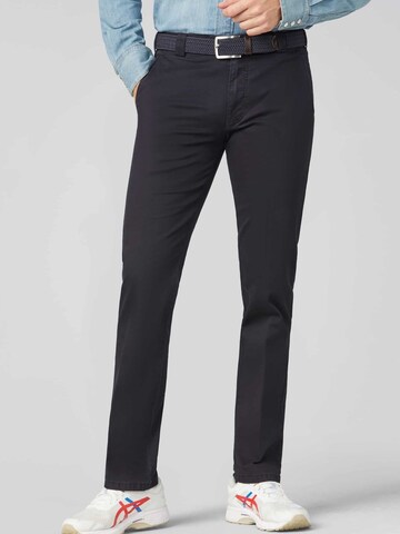MEYER Regular Chino 'Roma' in Blauw: voorkant