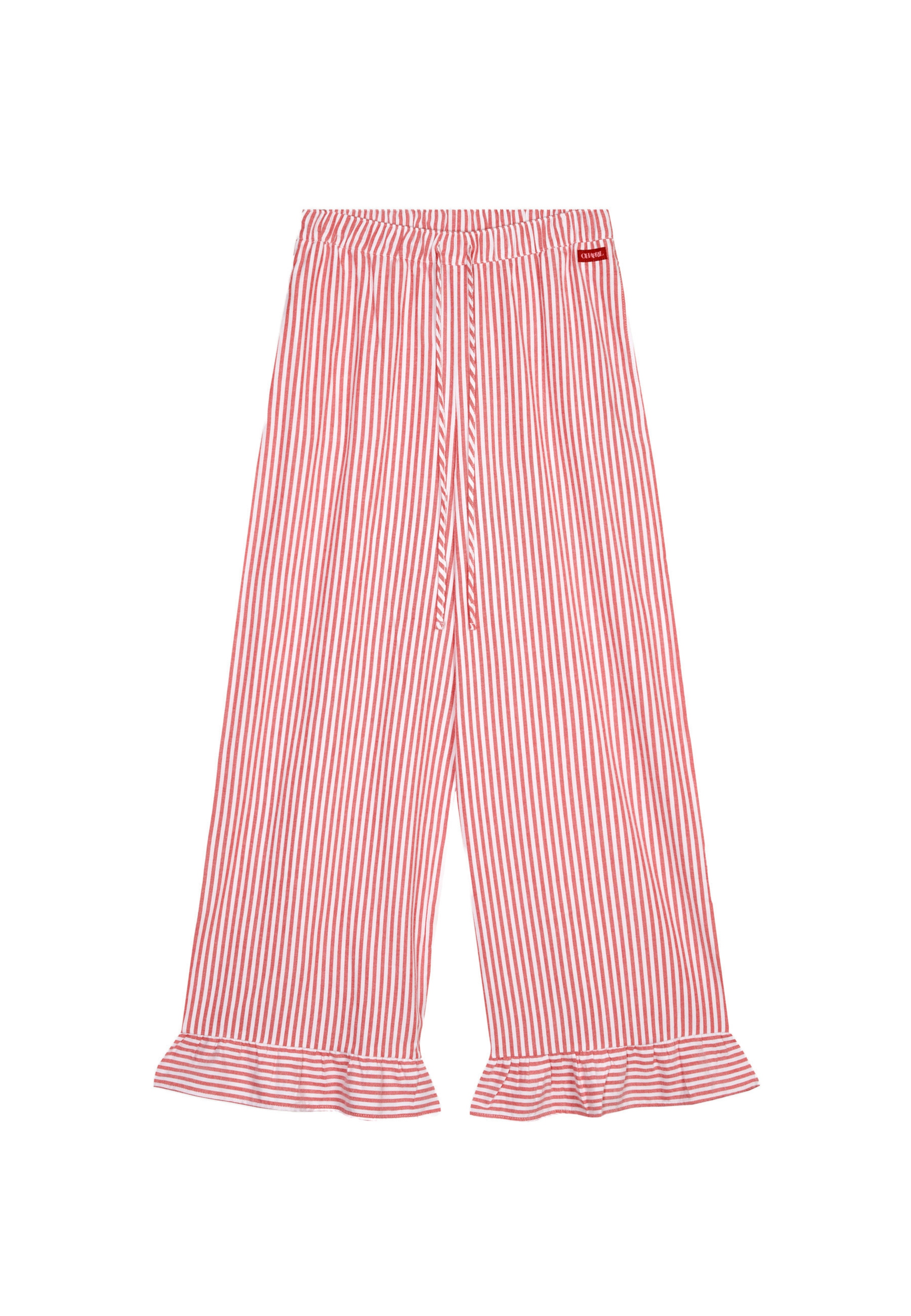 Wide leg Pantaloni di OH APRIL in bianco: frontale