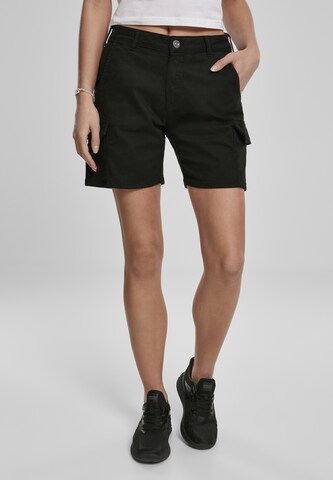 Regular Pantalon cargo Urban Classics en noir : devant