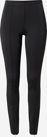 Calvin Klein Skinny Leggings in Zwart: voorkant