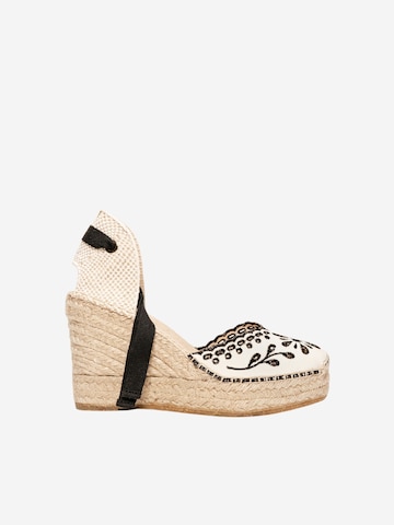 Sandales 'Alpargata Cuña 10 cm' Alhamas en noir : devant