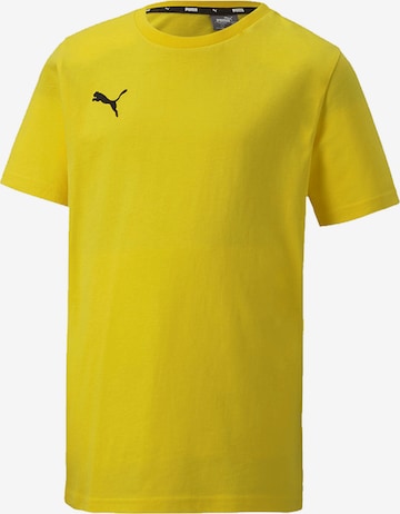 T-Shirt fonctionnel 'TeamGOAL 23' PUMA en jaune : devant