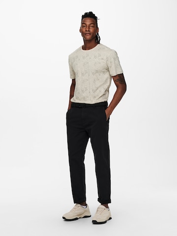 Only & Sons - regular Pantalón chino 'Kent' en negro