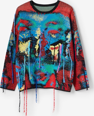 Desigual Sweater 'Thin Gauge' in Mixed colours: front