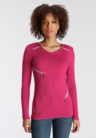 BRUNO BANANI Sweater in Pink: front
