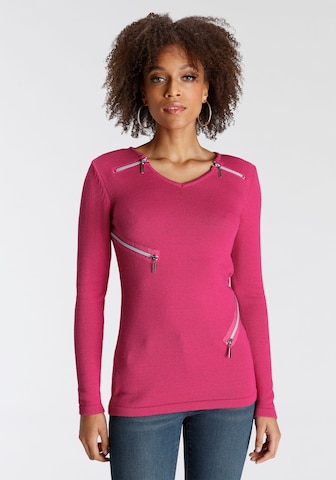 BRUNO BANANI Sweater in Pink: front