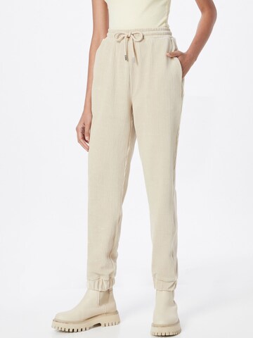 Esmé Studios Tapered Broek 'Mara' in Beige: voorkant