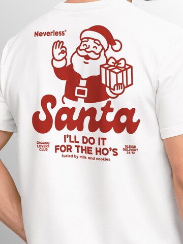 Neverless Shirt 'Santa Clause' in White