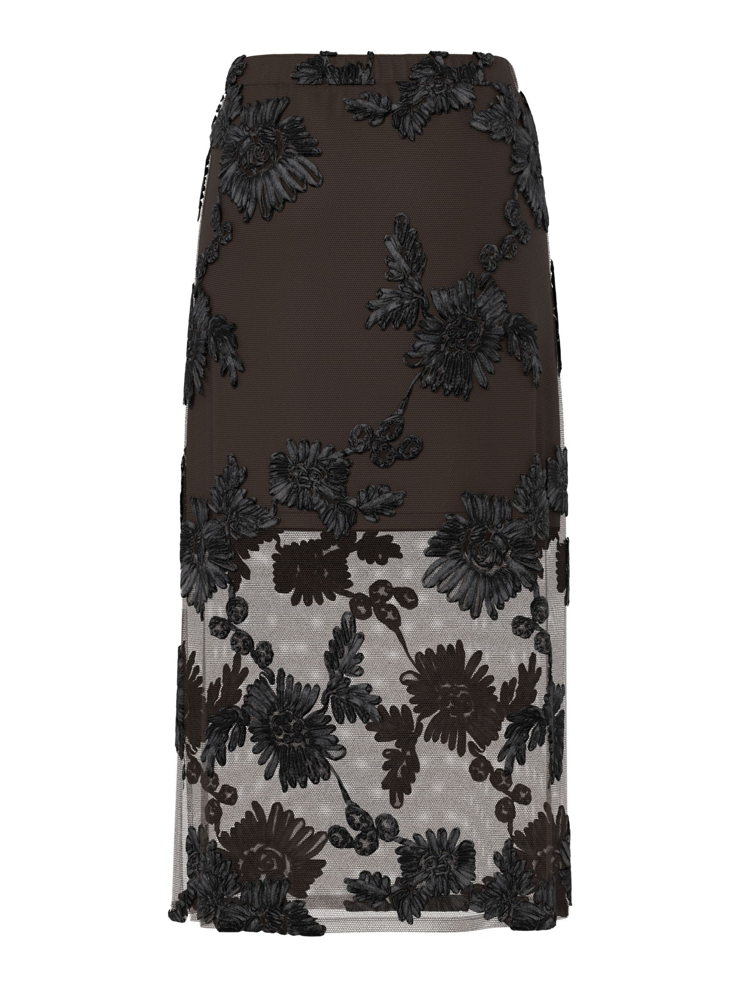 PIECES Rock 'PCOFFIA HW' in Braun