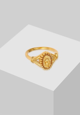 ELLI Ring 'Oval Marienbild' in Gold