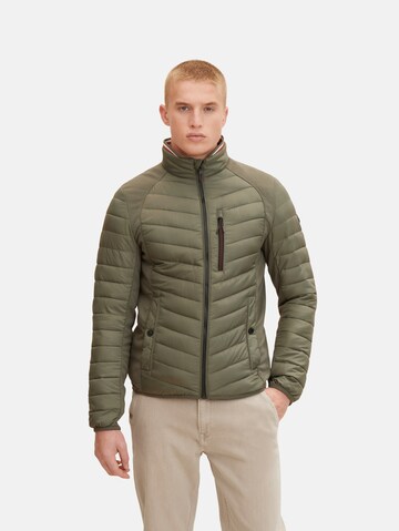 TOM TAILOR Between-season jacket in Green: front