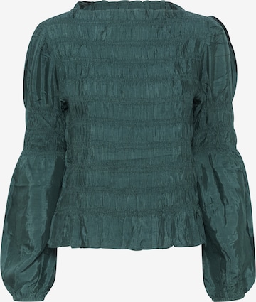 Cream Blouse 'Henva ' in Green: front