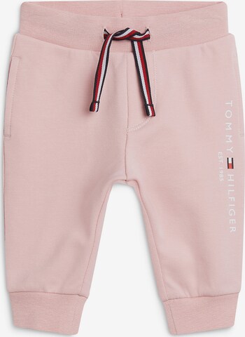 TOMMY HILFIGER Tapered Broek in Roze: voorkant