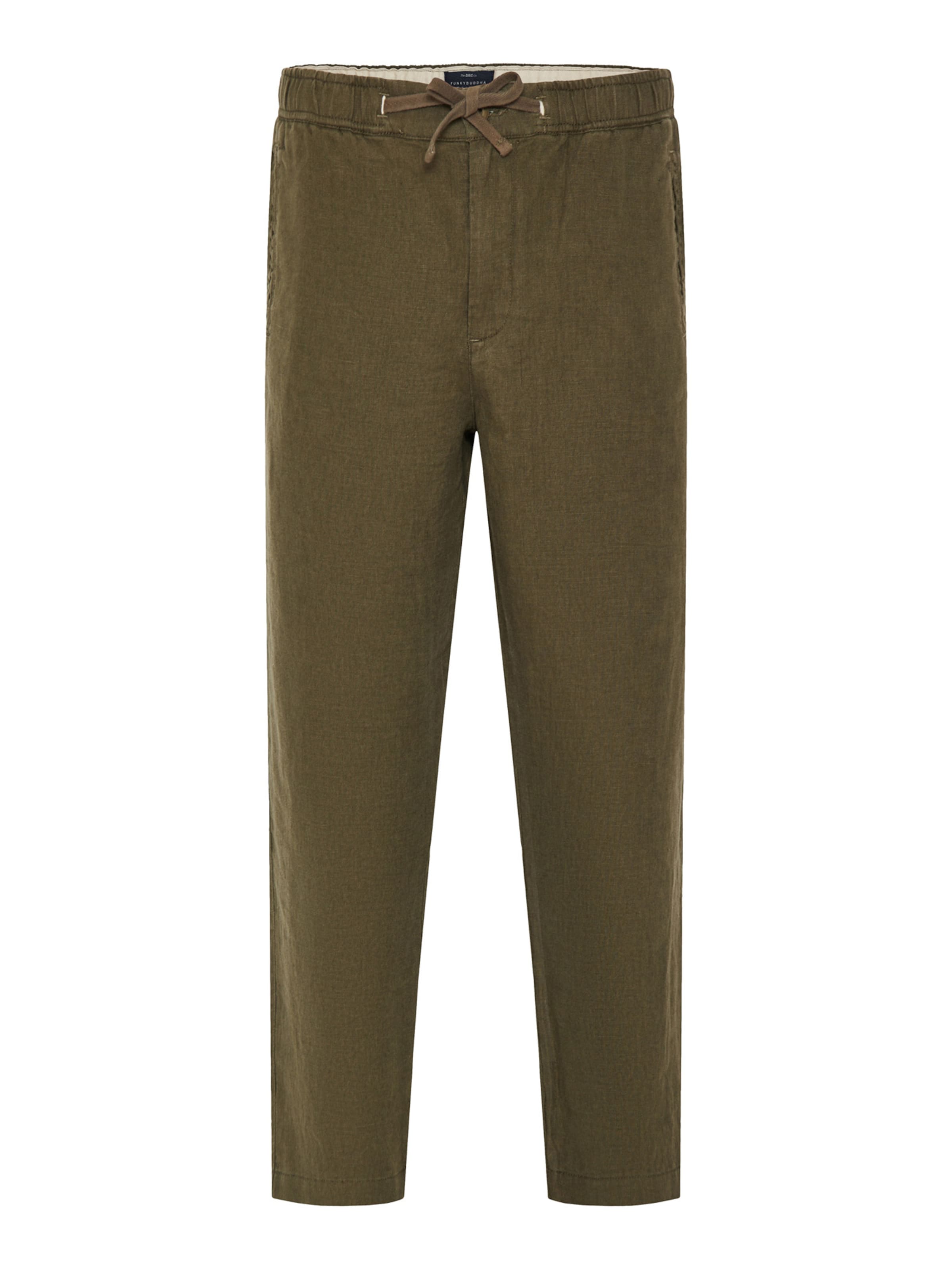 regular Pantaloni di Funky Buddha in verde: frontale