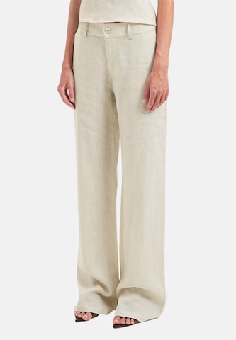 OW Collection Wide leg Broek 'Luma' in Beige