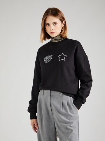 Chiara Ferragni Sweatshirt in Schwarz: Vorderseite