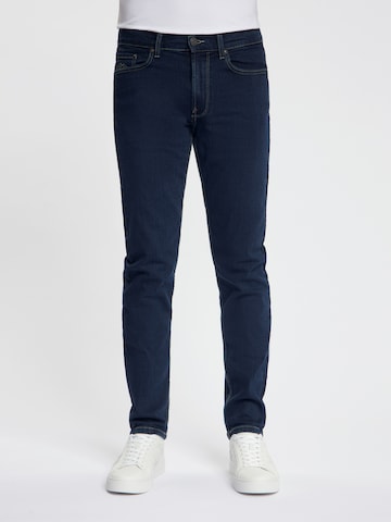 Maskovick Slimfit Jeans 'MASKOVICK - Heren Jeans - Slim Fit - Milano – Stretch - Denim Broek' in Zwart: voorkant