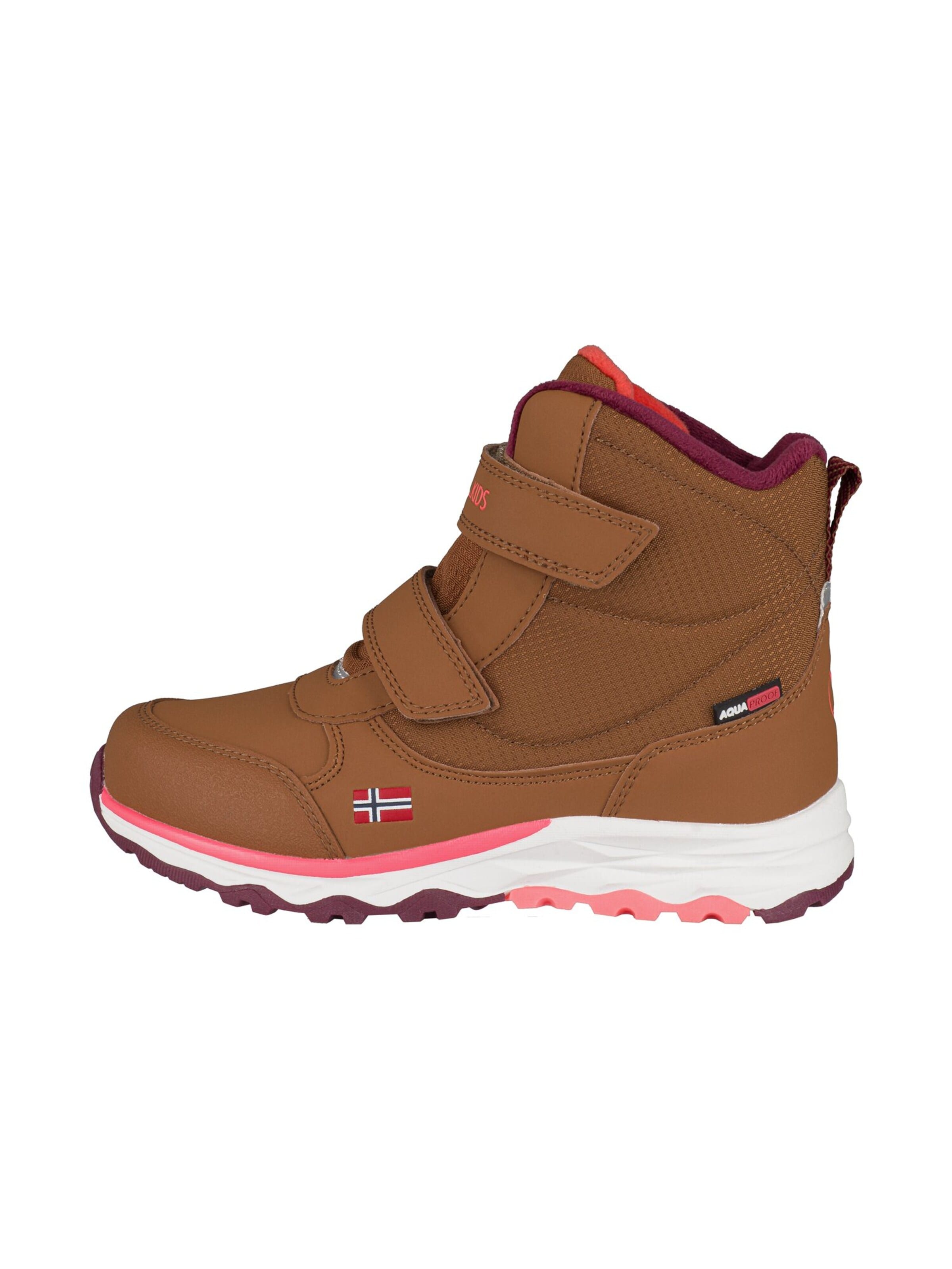 TROLLKIDS Snow Boots in Brown: front