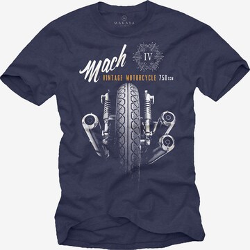 MAKAYA Shirt 'Mach 4' in Blue: front