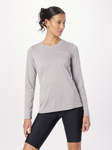 JACK WOLFSKIN Funktionsshirt 'SKY THERMAL' in Grau: predná strana