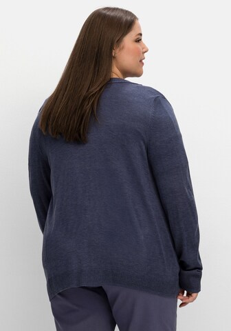 SHEEGO Knit Cardigan in Blue