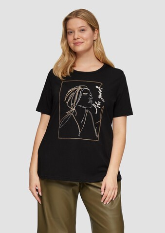 s.Oliver Shirt in Zwart: voorkant