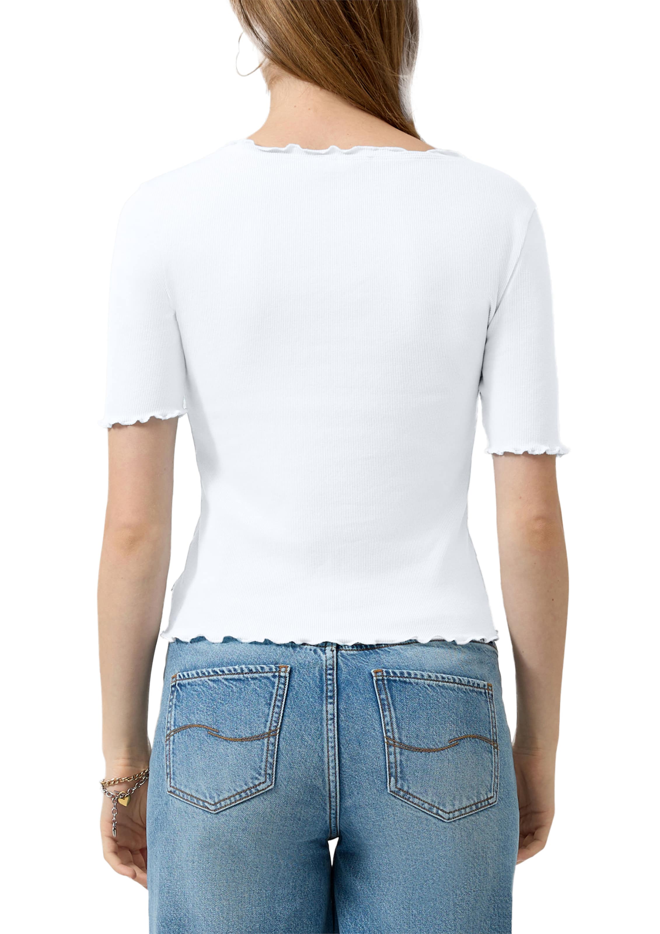 T-shirt QS en blanc
