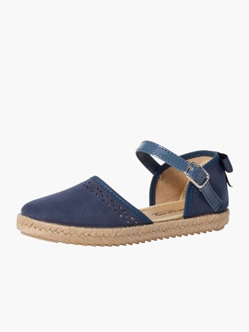 Sandales Pisamonas en bleu : devant