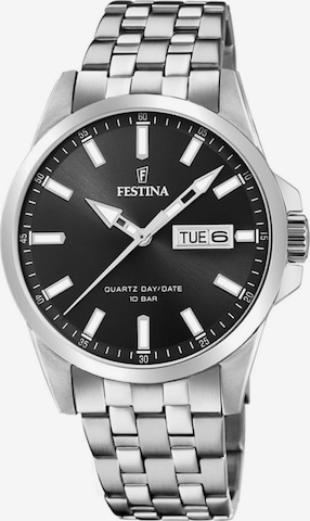 Montre à affichage analogique FESTINA en noir : devant