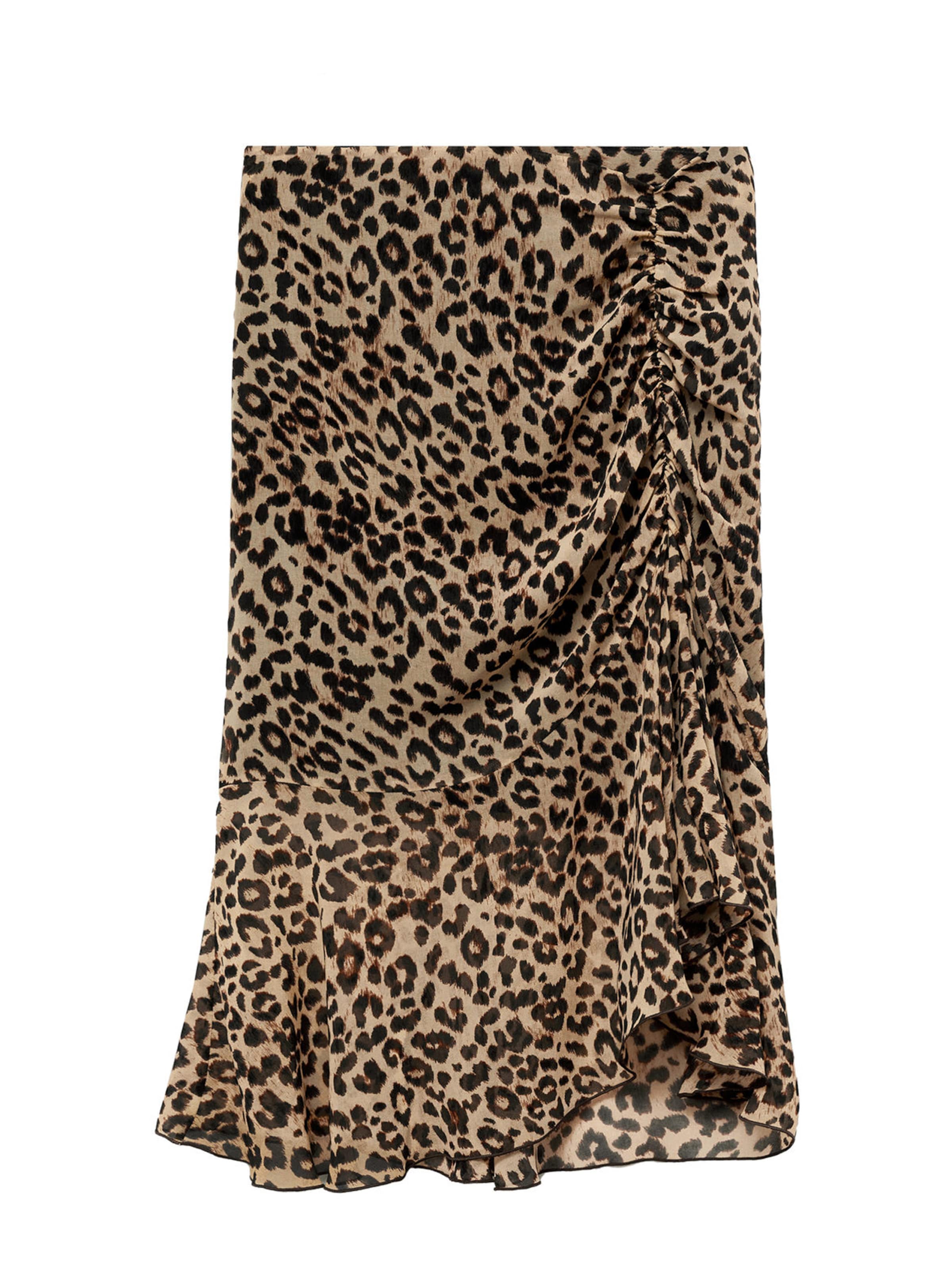 MANGO Rok in Bruin: voorkant