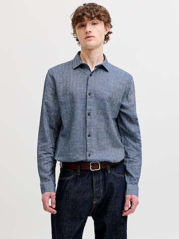 JACK & JONES Comfort fit Overhemd in Blauw: voorkant