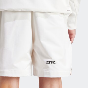 ADIDAS SPORTSWEAR Regular Workout Pants 'Z.N.E.' in White
