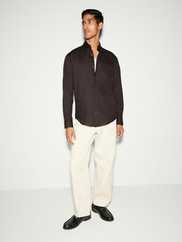 Coupe regular Chemise Next en marron