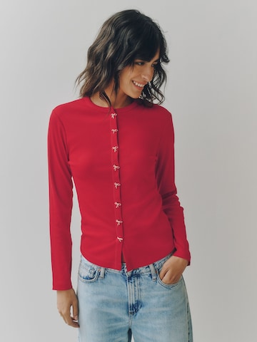 Next Gebreid vest in Rood: voorkant