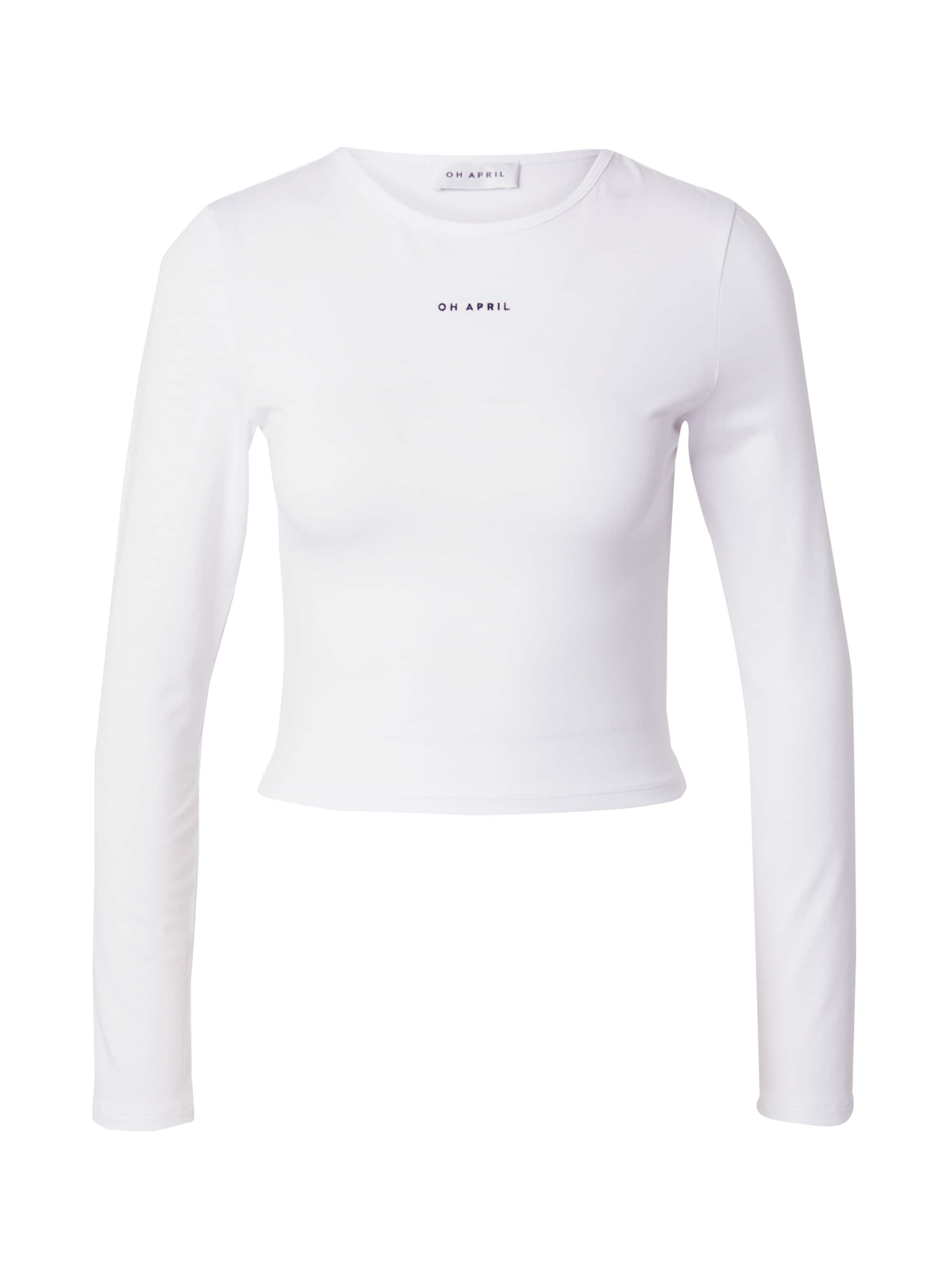 OH APRIL Μπλουζάκι &#x27;Ica&#x27; σε λευκό: μπροστά