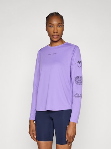 ASICS Funkční tričko – fialová: přední strana