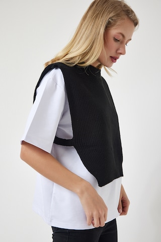 Happiness İstanbul Pulóver - fekete