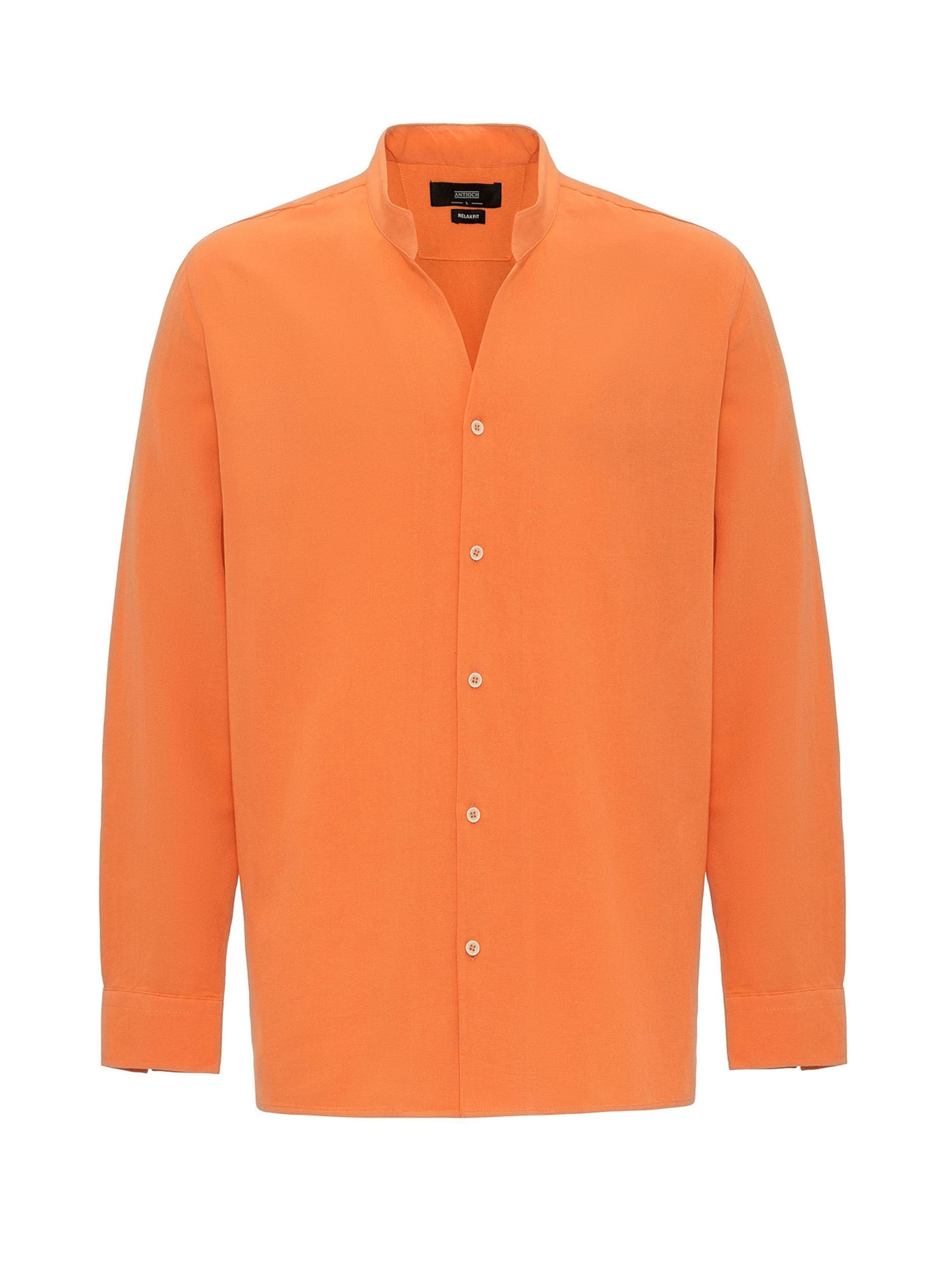 Antioch Slim fit Button Up Shirt in Orange: front