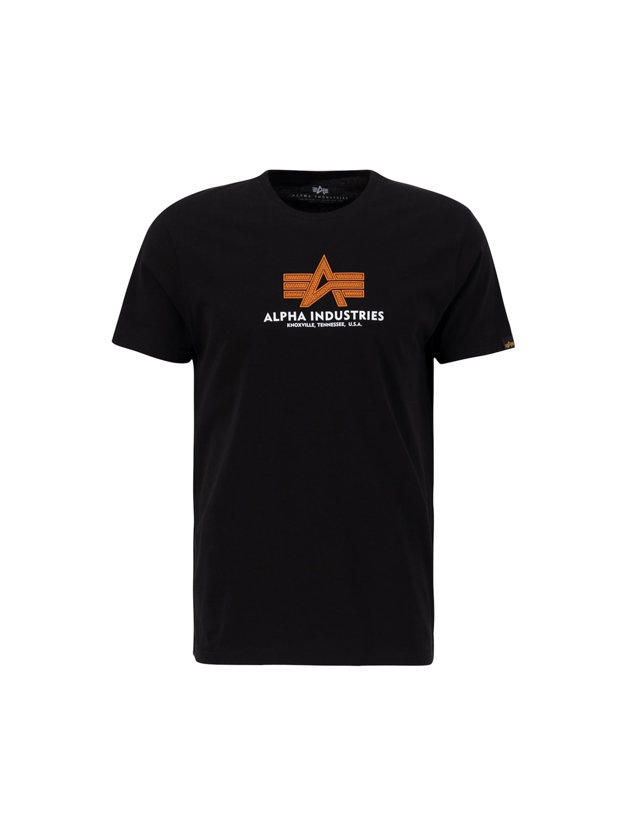 ALPHA INDUSTRIES Shirt in Black: front