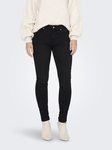 ONLY Skinny Jeans 'Daisy' in Zwart: voorkant