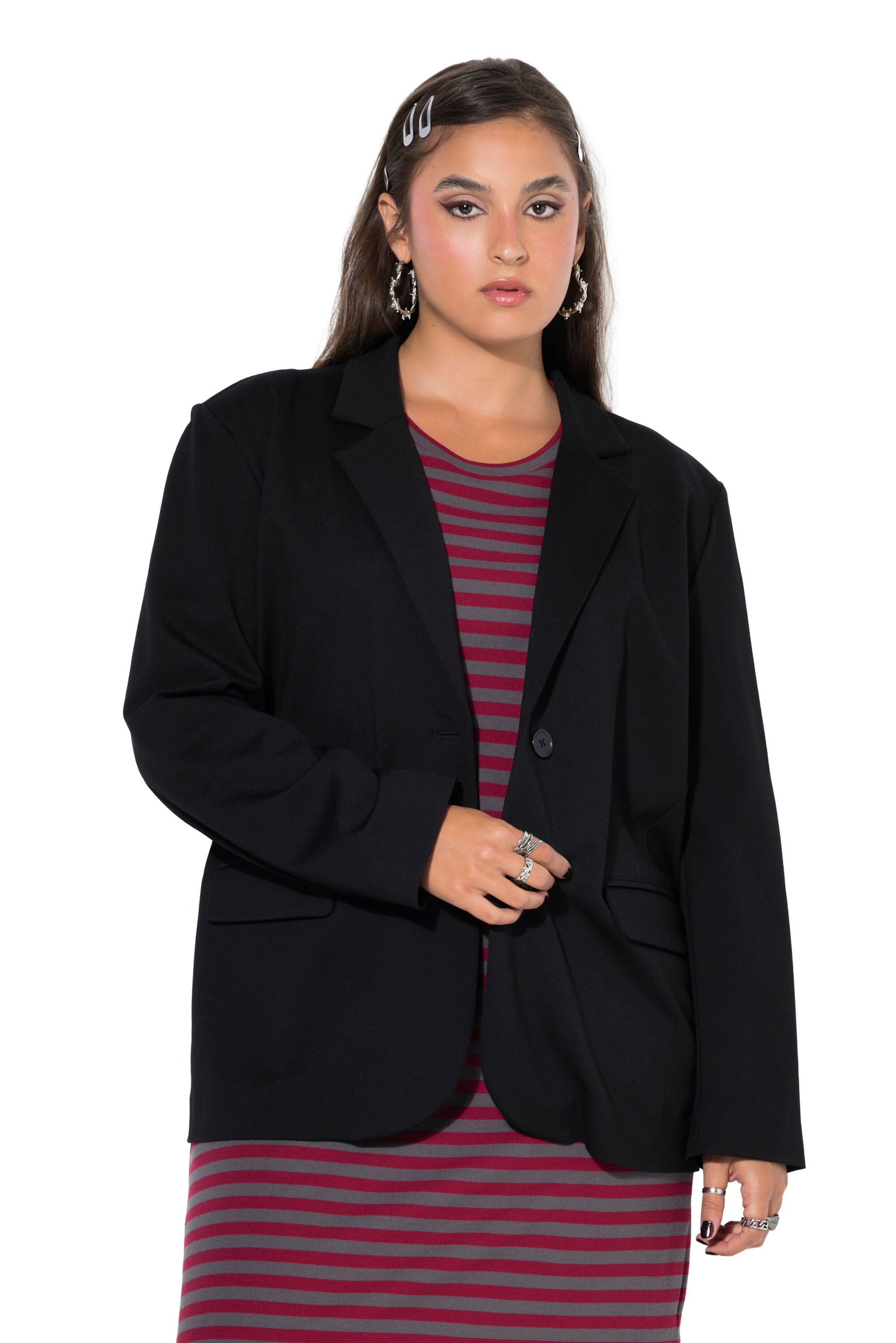 Studio Untold Blazer in Schwarz: Vorderseite