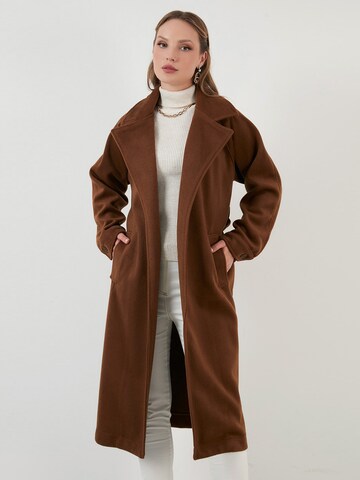 LELA Between-Seasons Coat in Brown