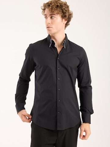Camicia business di 7Camicie in nero: frontale